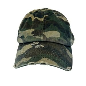 KBETHOS Vintage Camo Distressed Baseball Cap Adjustable Dad Hat Cotton